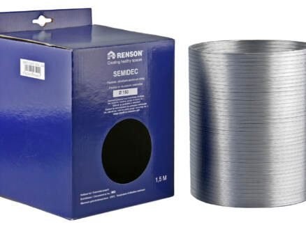 Renson Semidec flexibel 150mm 1,5m aluminium, Verzenden, Nieuw, 250 mm of meer
