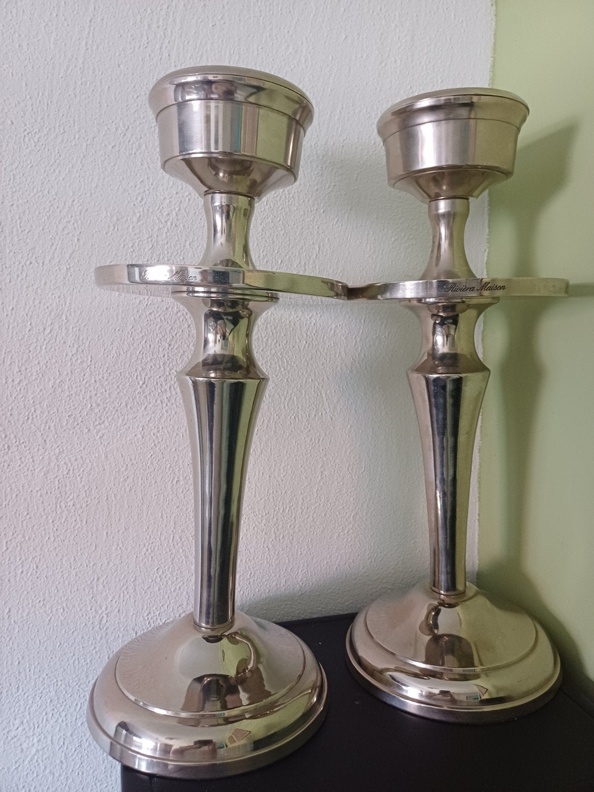 Kandelaars Riviera Maison, Huis en Inrichting, Ophalen, Zo goed als nieuw, Metaal, 50 tot 75 cm