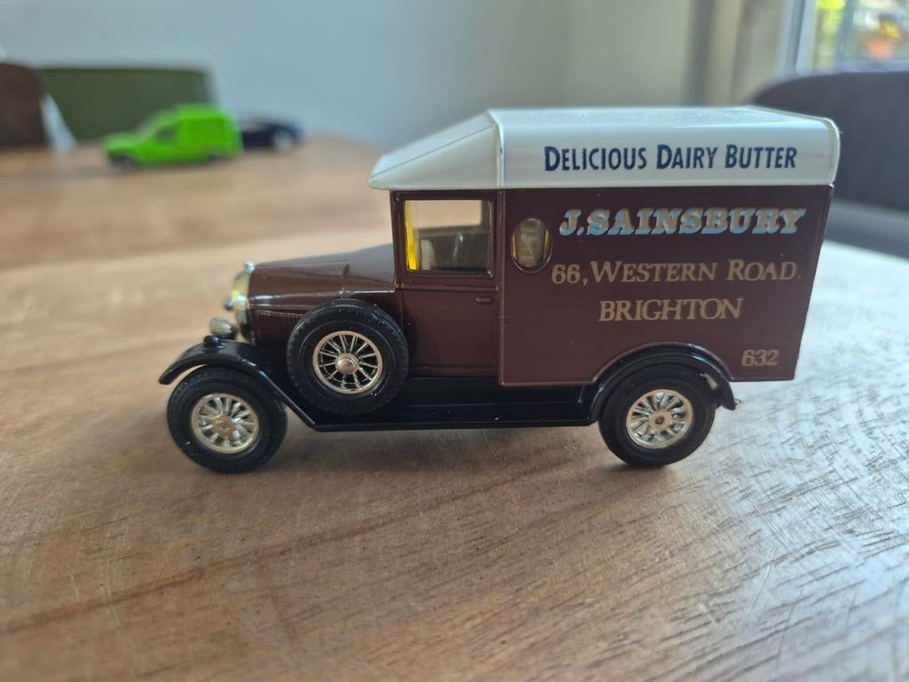 Matchbox Y-19 Morris Cowley Van J. Sainsbury, Ophalen of Verzenden, Zo goed als nieuw, Bus of Vrachtwagen, Matchbox