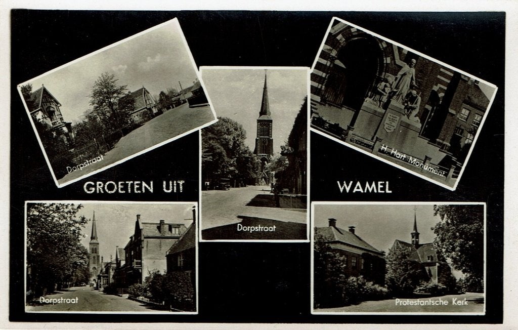 Groeten uit Wamel, Ophalen of Verzenden, 1940 tot 1960, Ongelopen, Gelderland