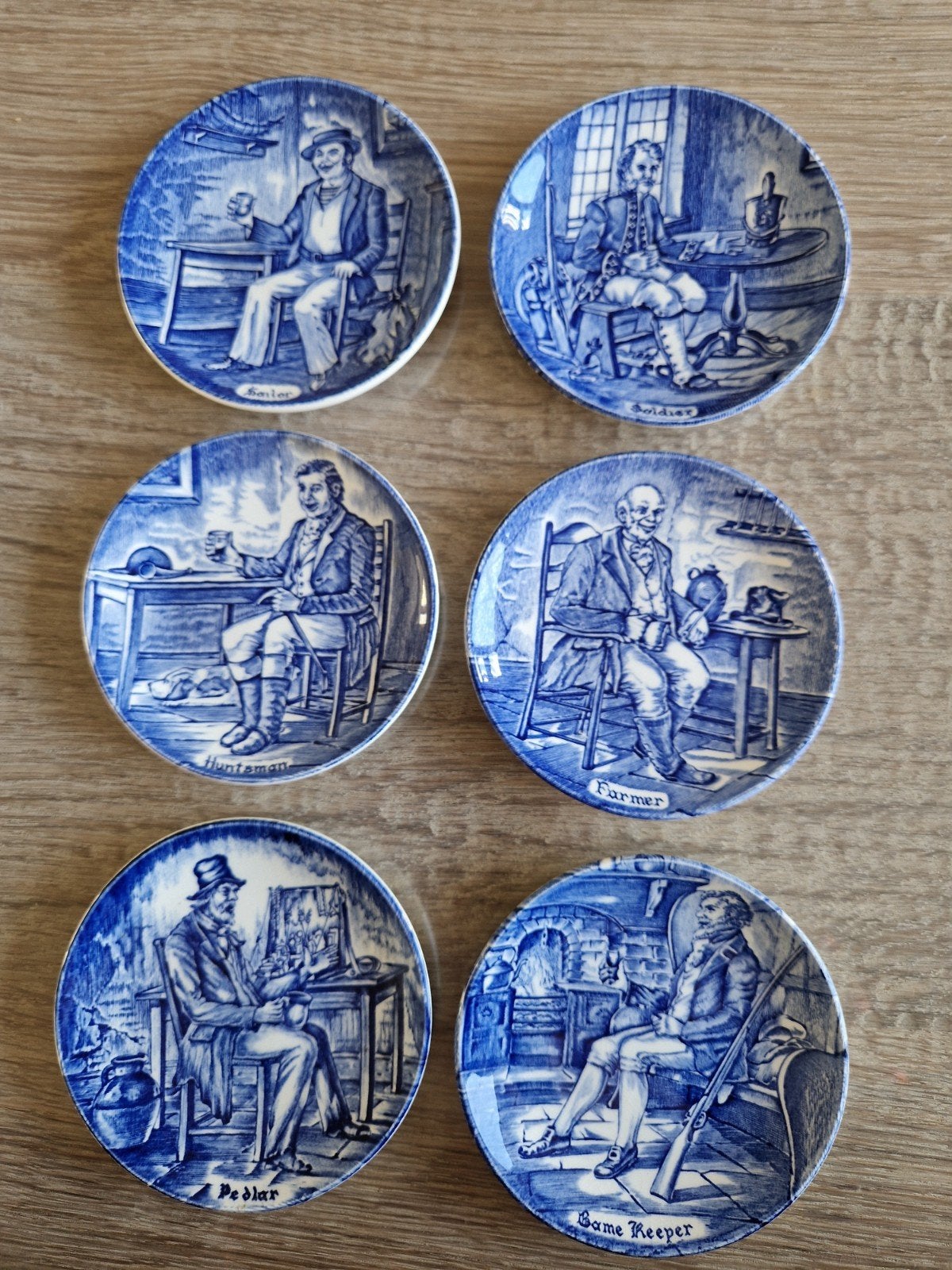 antieke enoch wedgwood bordjes, Ophalen of Verzenden