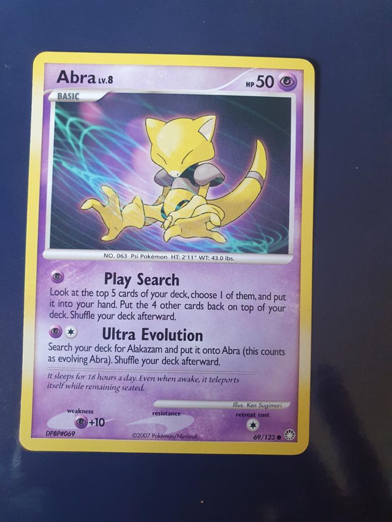 Pokémon Kaart Abra LV.8 (DPBP#069) - Goede Staat, Ophalen of Verzenden, Gebruikt, Losse kaart