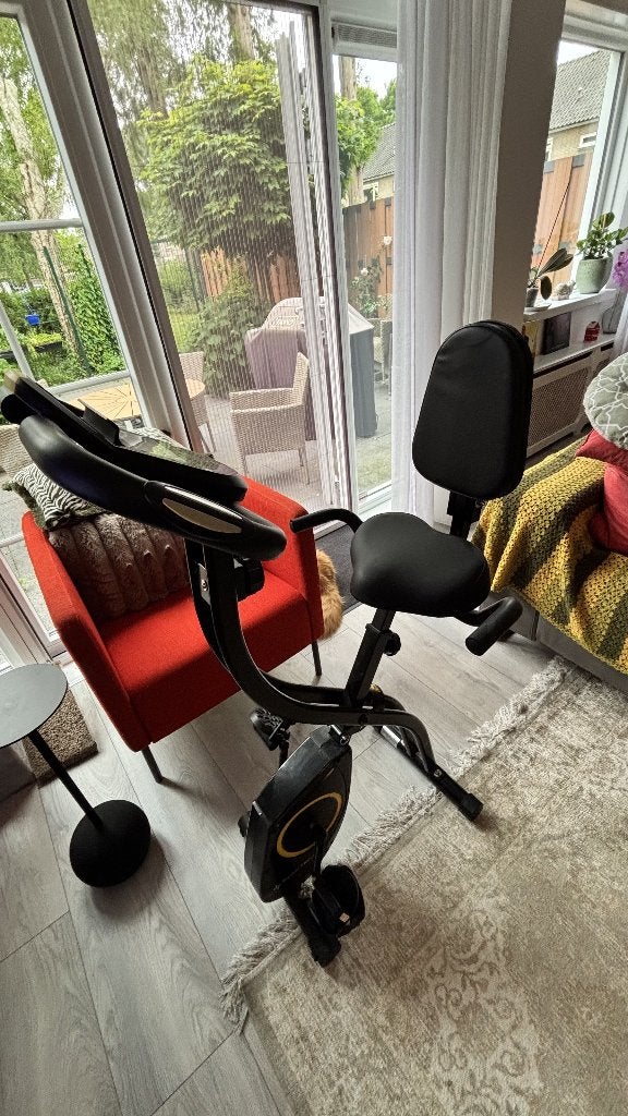 Sport Plus Foldable Exercise Bike, Ophalen, Zo goed als nieuw, Metaal, Benen