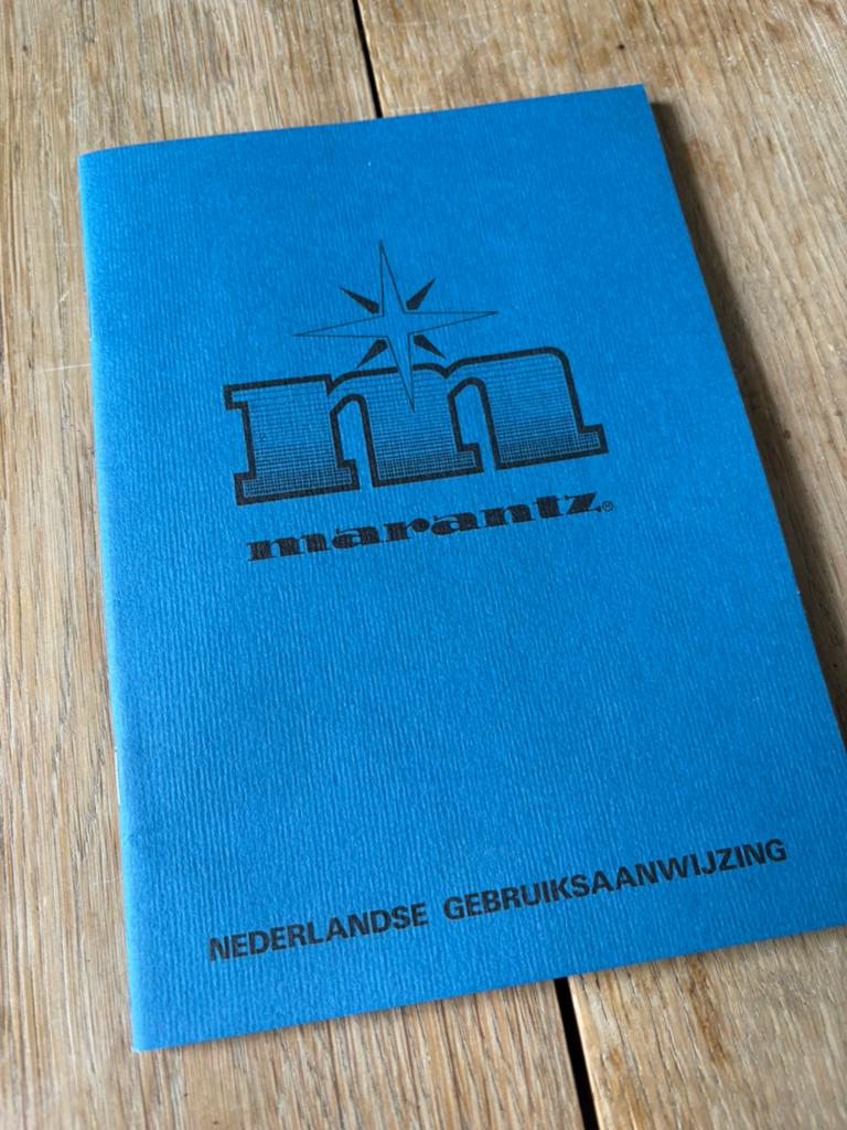 Marantz Nederlandse gebruiksaanwijzing | 1978, Ophalen of Verzenden, Zo goed als nieuw