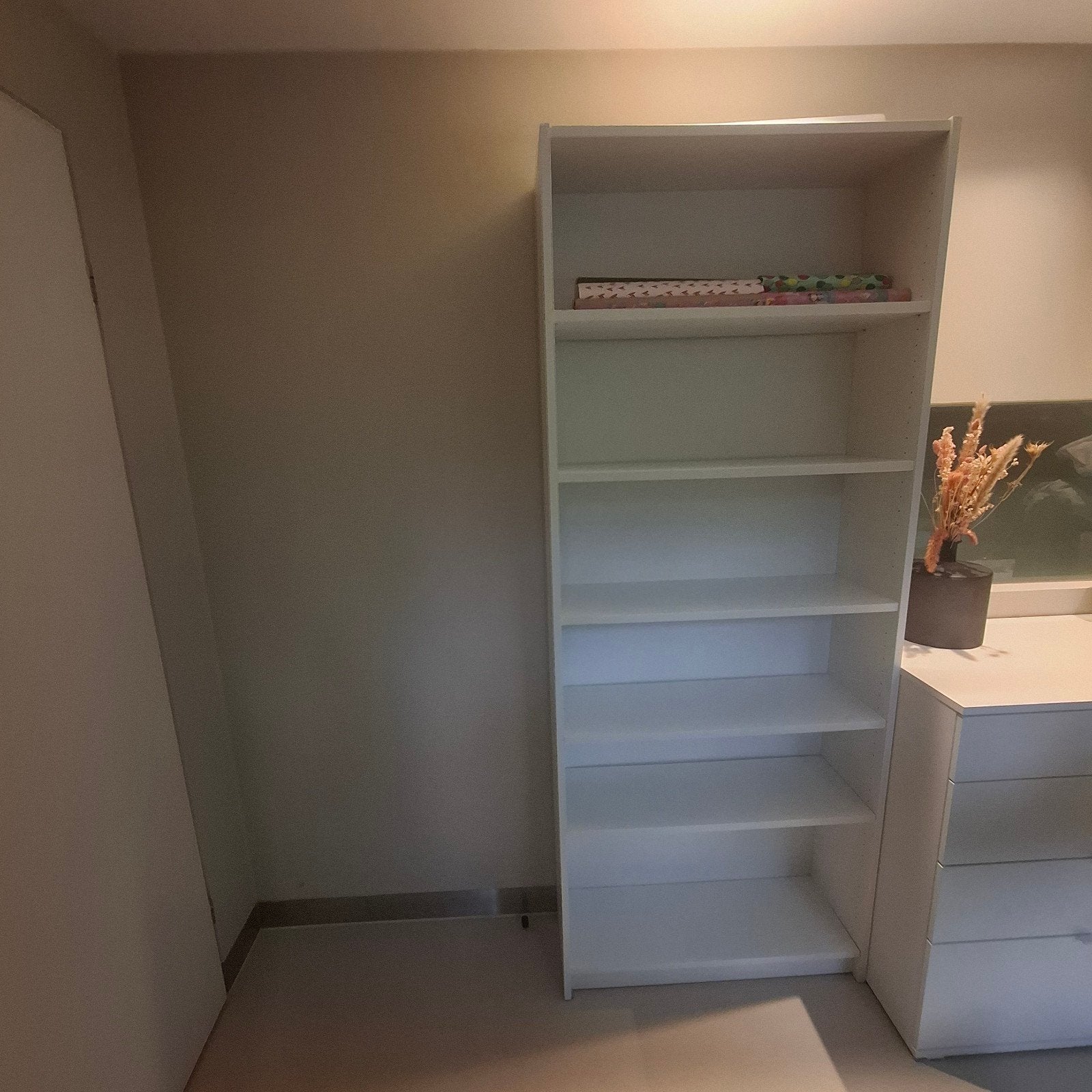 Witte Billy Boekenkast met Verstelbare Planken, Ophalen, Met plank(en), Gebruikt, 200 cm of meer