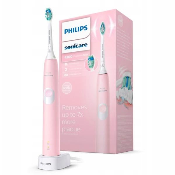 Philips Sonicare ProtectiveClean roze 4300 compleet in doos, Info@philips.com, Ophalen of Verzenden, Zo goed als nieuw, Tandenborstel