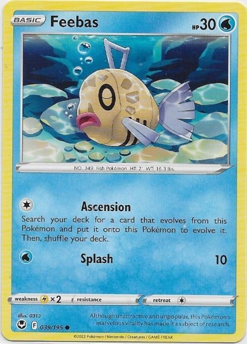 Silver Tempest,  Feebas [common] 39/195, Verzenden, Nieuw, Losse kaart