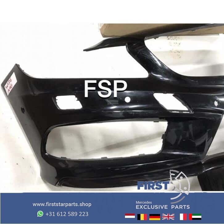 W176 AMG Voorbumper origineel Mercedes PDC Xenon 176 zwart w, Gebruikt, -, Voor, Ophalen of Verzenden