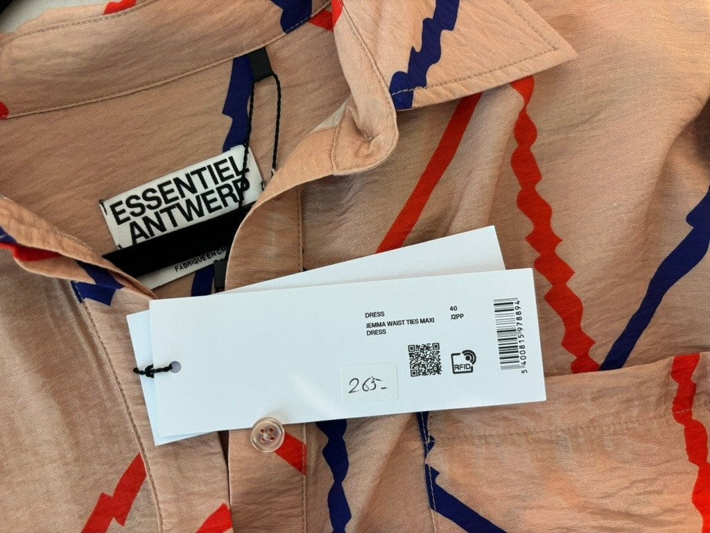 Nieuwe Essentiel Antwerp Jemma Waist Ties Maxi Jurk Mt 40, Maat 38/40 (M), Meerkleurig, Nieuw, Ophalen of Verzenden