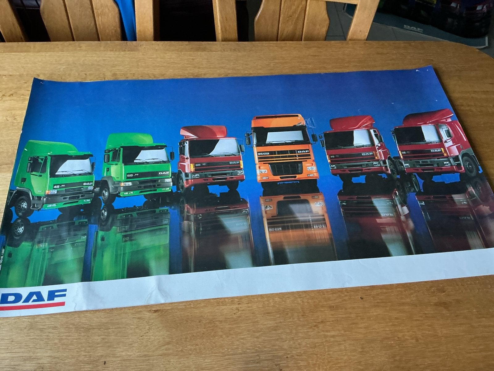 DAF Trucks Poster - Origineel uit 1997 98 x 55 cm, Ophalen of Verzenden