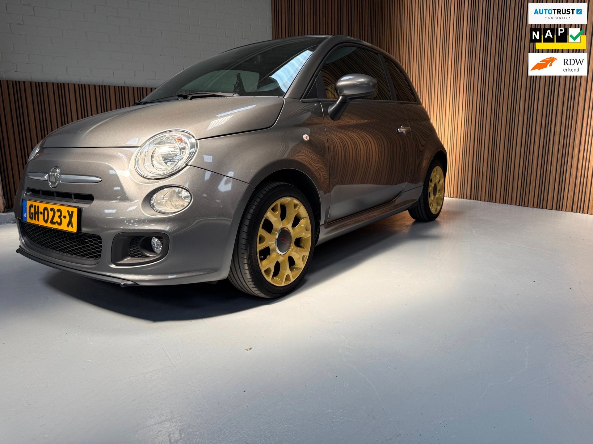 Fiat 500 C 0.9 TwinAir Turbo 500S NAP, Nieuwe APK, Cabriolet, Leder en Stof, Origineel Nederlands, Bedrijf