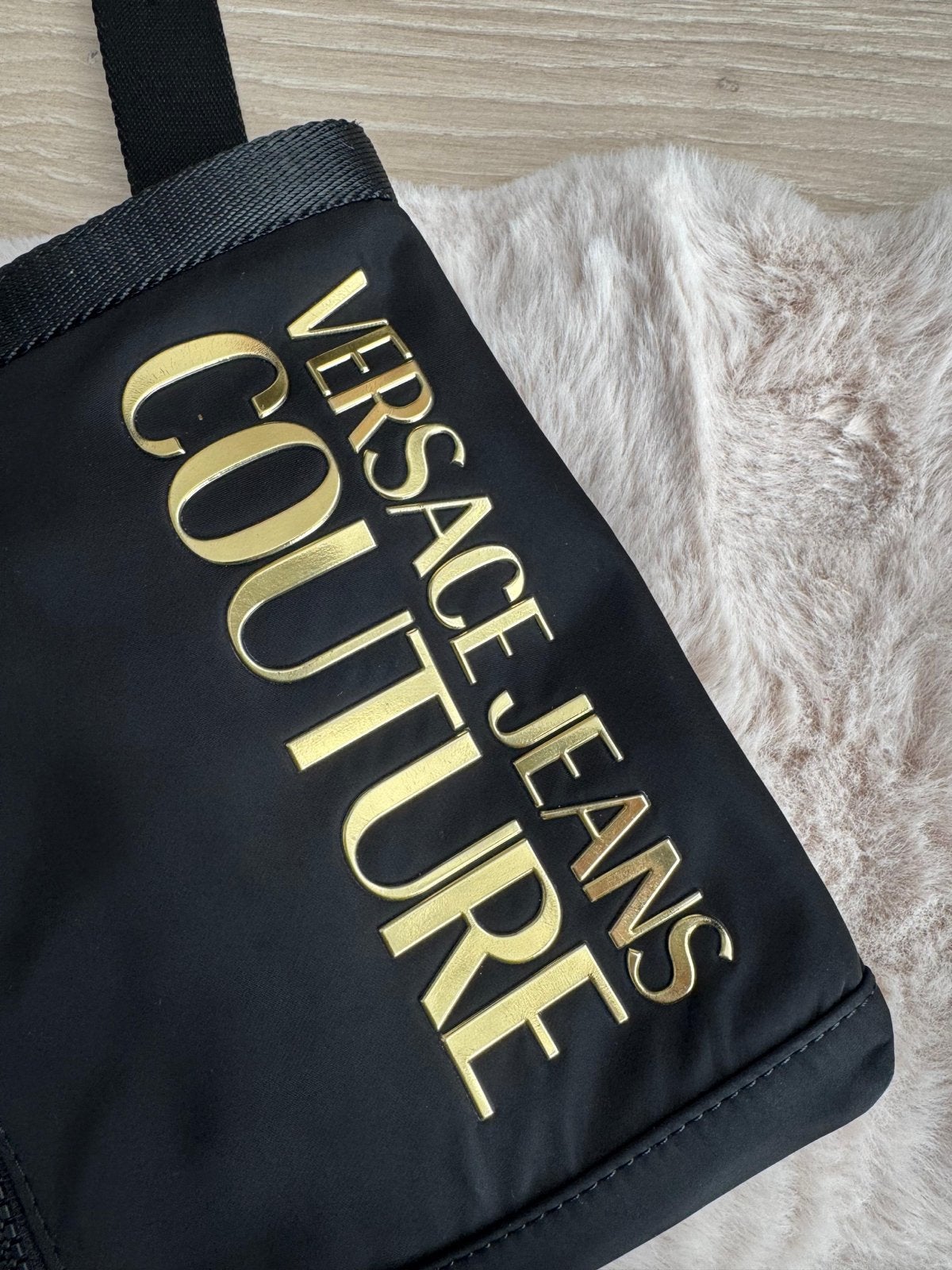 Versace Jeans Couture Schoudertasje Zwart Goud, Ophalen of Verzenden, Zo goed als nieuw, Zwart
