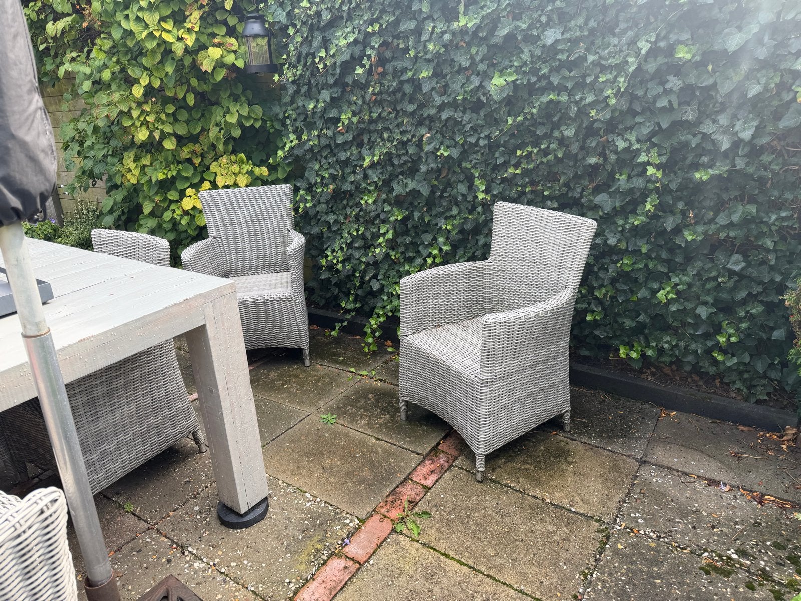 Nette Tuinset met 6 stoelen en tafel, Ophalen, Gebruikt, Eettafel, 6 zitplaatsen