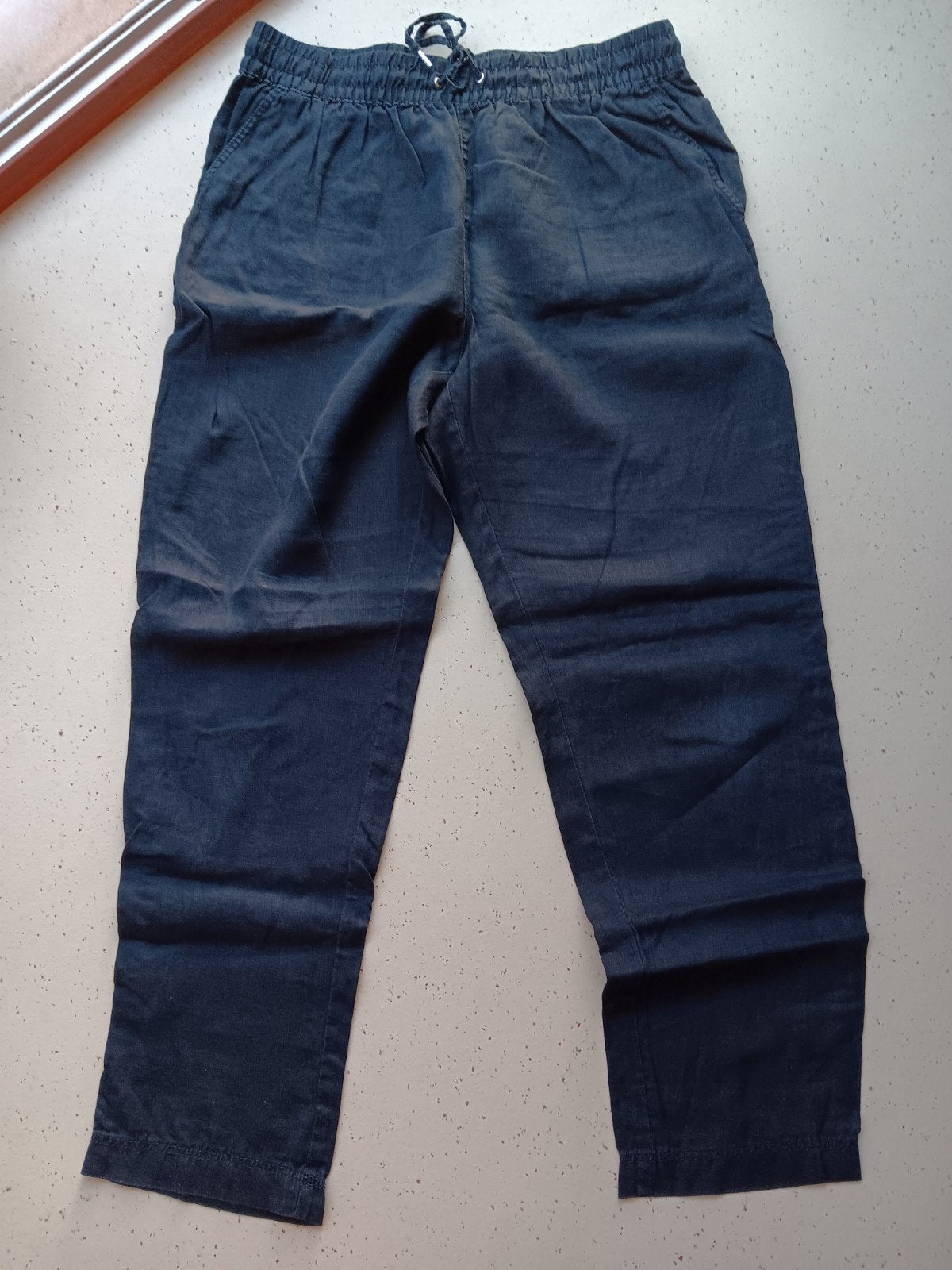 H&M linnen broek M zwart, Kleding | Dames, Maat 38/40 (M), H&M, Zwart, Ophalen of Verzenden