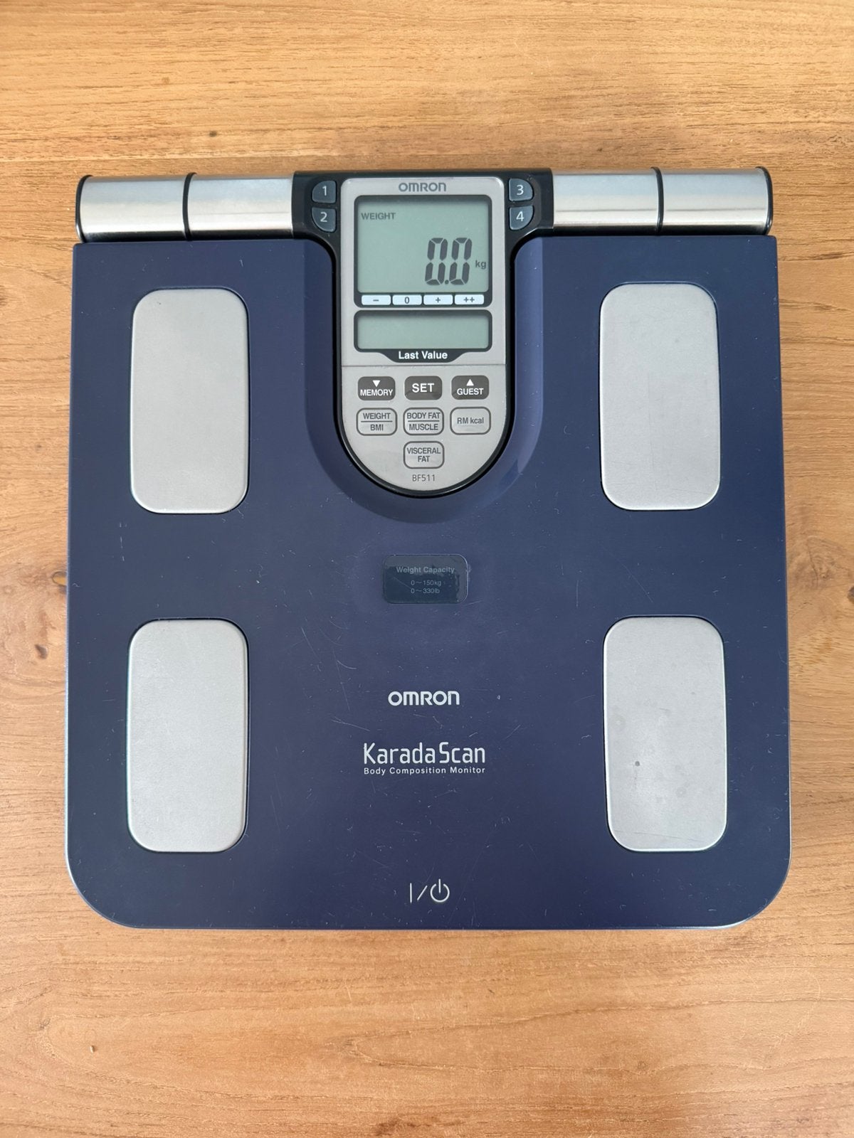 Omron BF511 Karadascan Weegschaal, Witgoed en Apparatuur, Weegschalen, 1 tot 500 gram, 100 kg of meer, Ophalen of Verzenden, Personenweegschaal