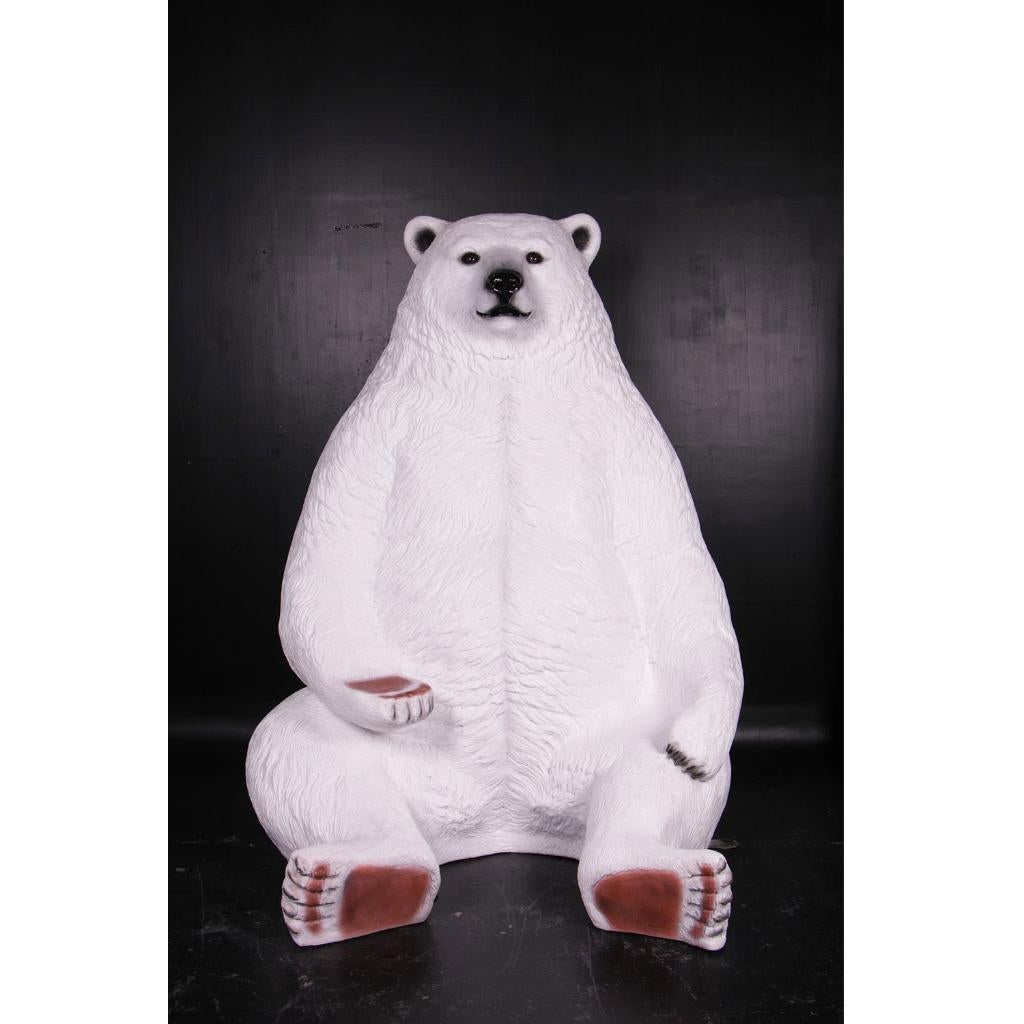 Sitting Polar Bear Jumbo – IJsbeer beeld Hoogte 226 cm, Ophalen, Nieuw, Overige typen