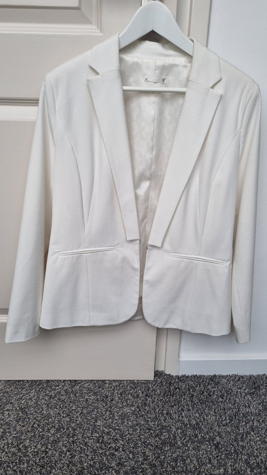 Mooie witte Supertrash blazer maat 40, Maat 38/40 (M), Supertrash, Wit, Ophalen of Verzenden