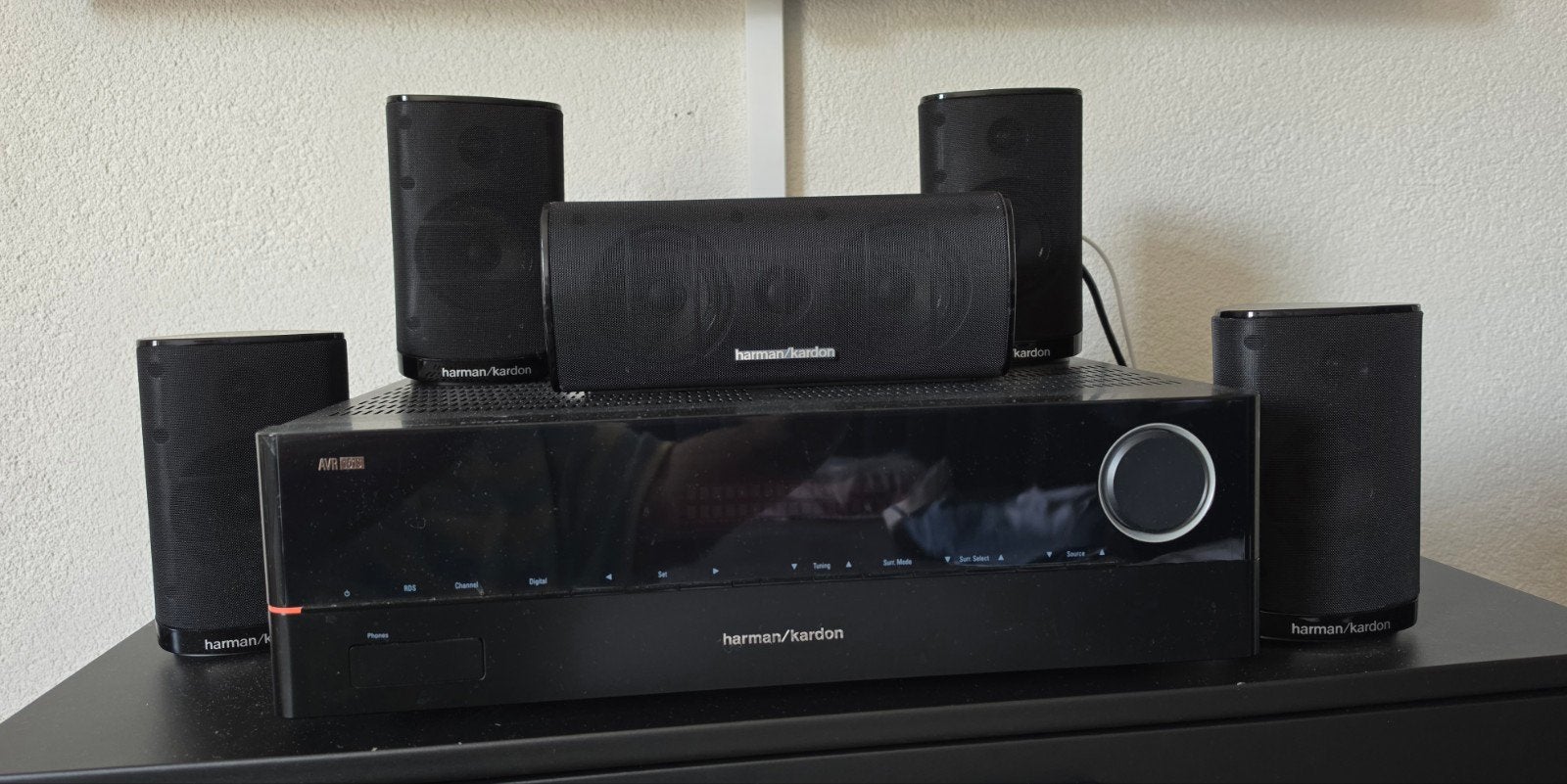 Harman/Kardon AVR 151S 5.1 receiver en speakers, 70 watt of meer, Overige spelers, Ophalen, Overige merken