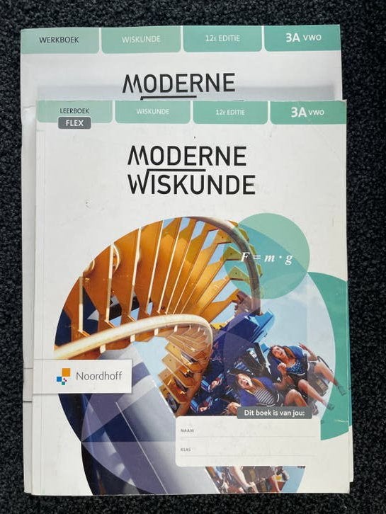 Moderne Wiskunde 3A VWO Leerboek & Werkboek 12e editie, Ophalen of Verzenden, Gelezen, VWO, Wiskunde A