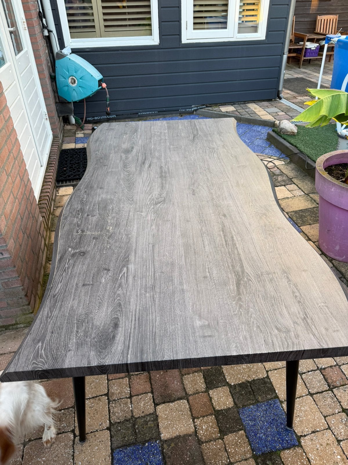 Mooie tafel, Huis en Inrichting, Tafels | Eettafels, Ophalen, Gebruikt, 50 tot 100 cm, Vijf personen of meer