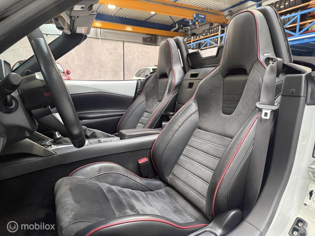 Mazda MX-5 2.0 SkyActiv-G 160 GT-M Aero Recaro Sportstoelen, 1998 cc, Zwart, 4 cilinders, Cabriolet