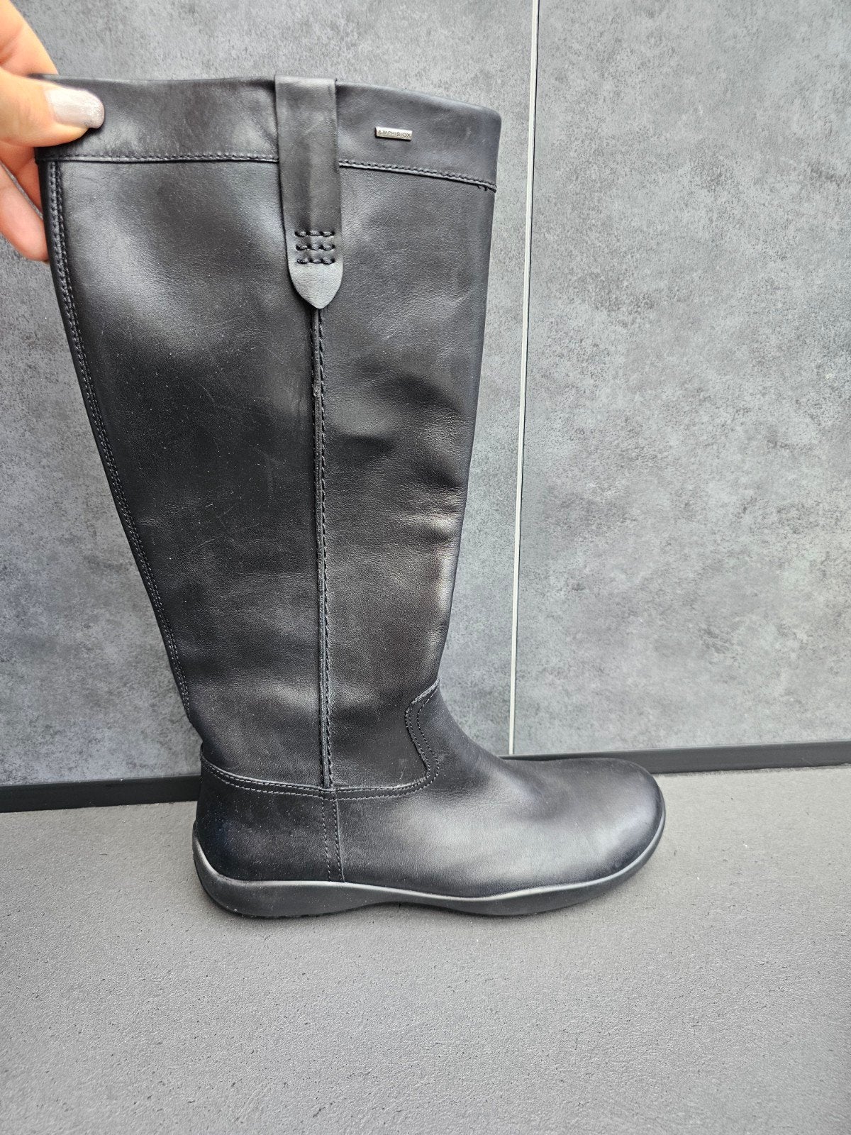 Nieuwe Italiaanse GEOX laarzen maat 37 - Zwart, Hoge laarzen, Zwart, Nieuw, Ophalen of Verzenden