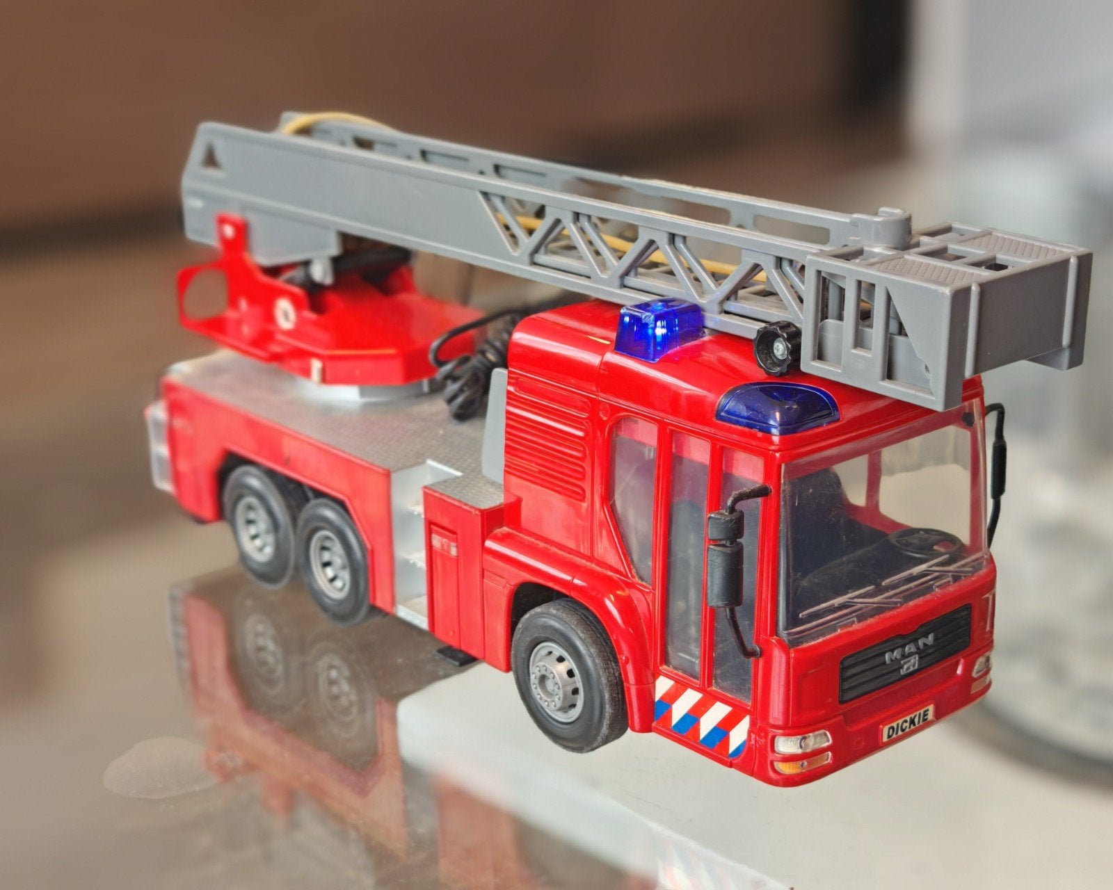 Grote 43cm Brandweerwagen MAN, Ophalen of Verzenden, Gebruikt