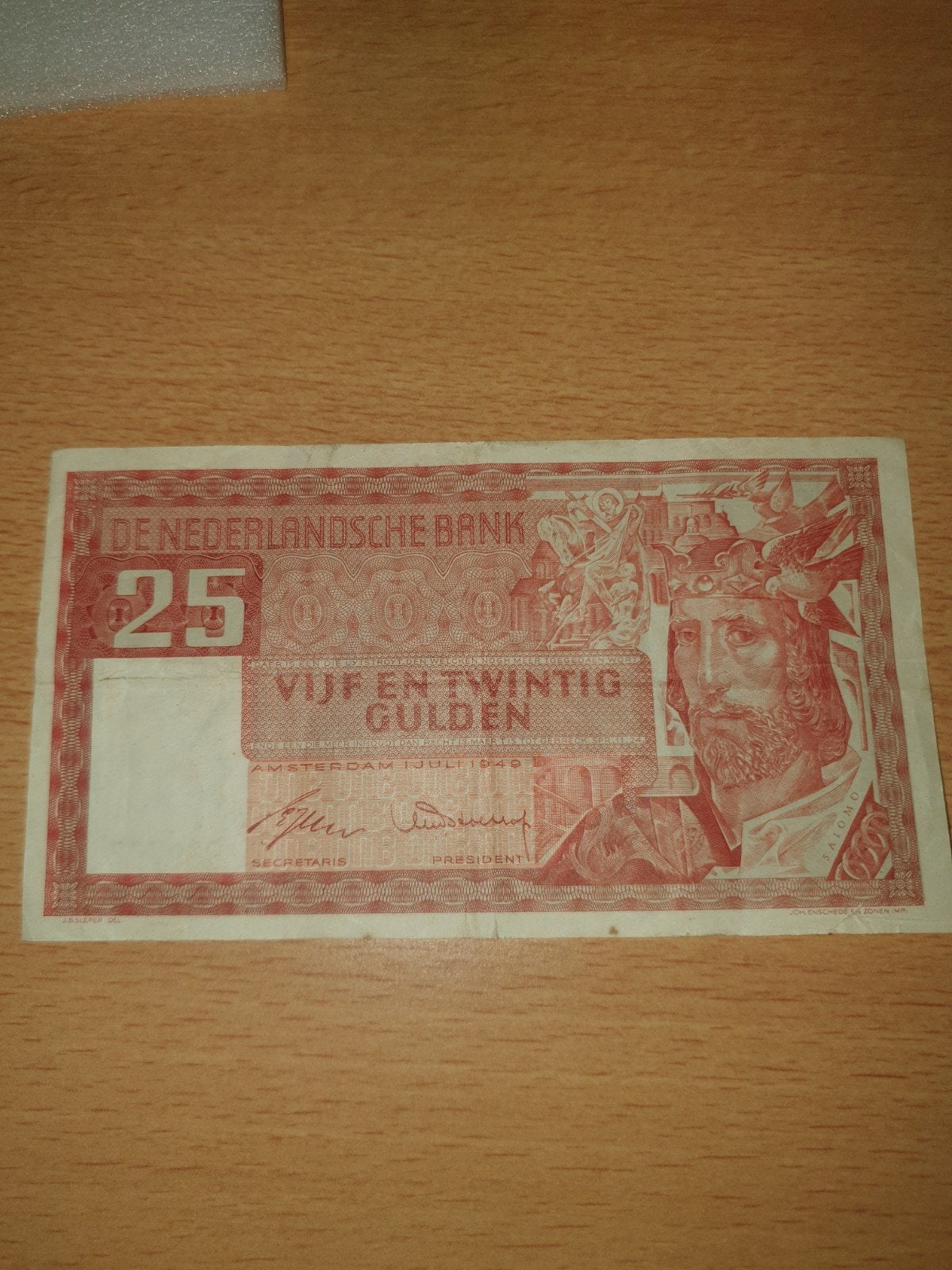 25 gulden biljet, Ophalen of Verzenden, 25 gulden