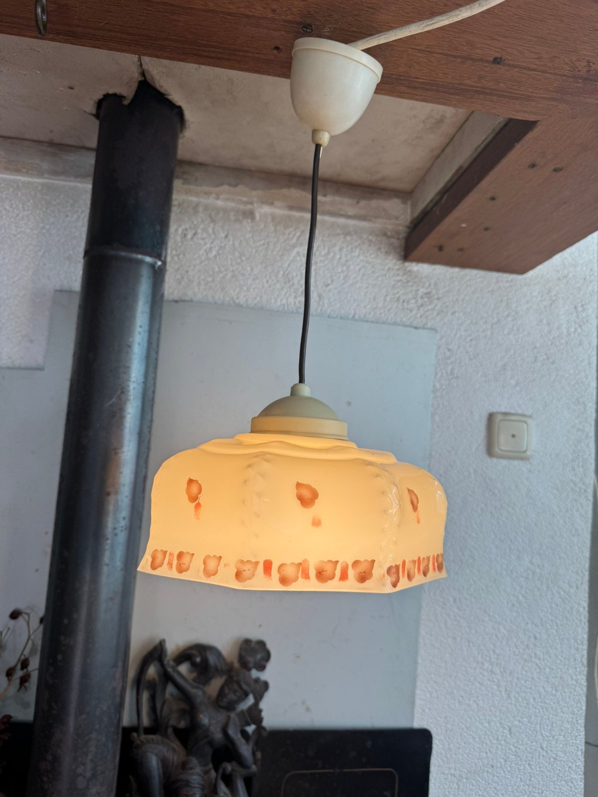 Hanglamp,1930s,Art Deco,Art Nouveau,vintage, Huis en Inrichting, Gebruikt, Glas, 1930ties,Art Deco,Art Nouveau, E27 (groot)