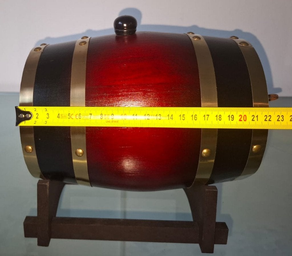 Nieuw Mahonie Look Drankvat 2L | Met Kraan & Liner, Nieuw, Ophalen of Verzenden, Minder dan 5 flessen, 5 – 50