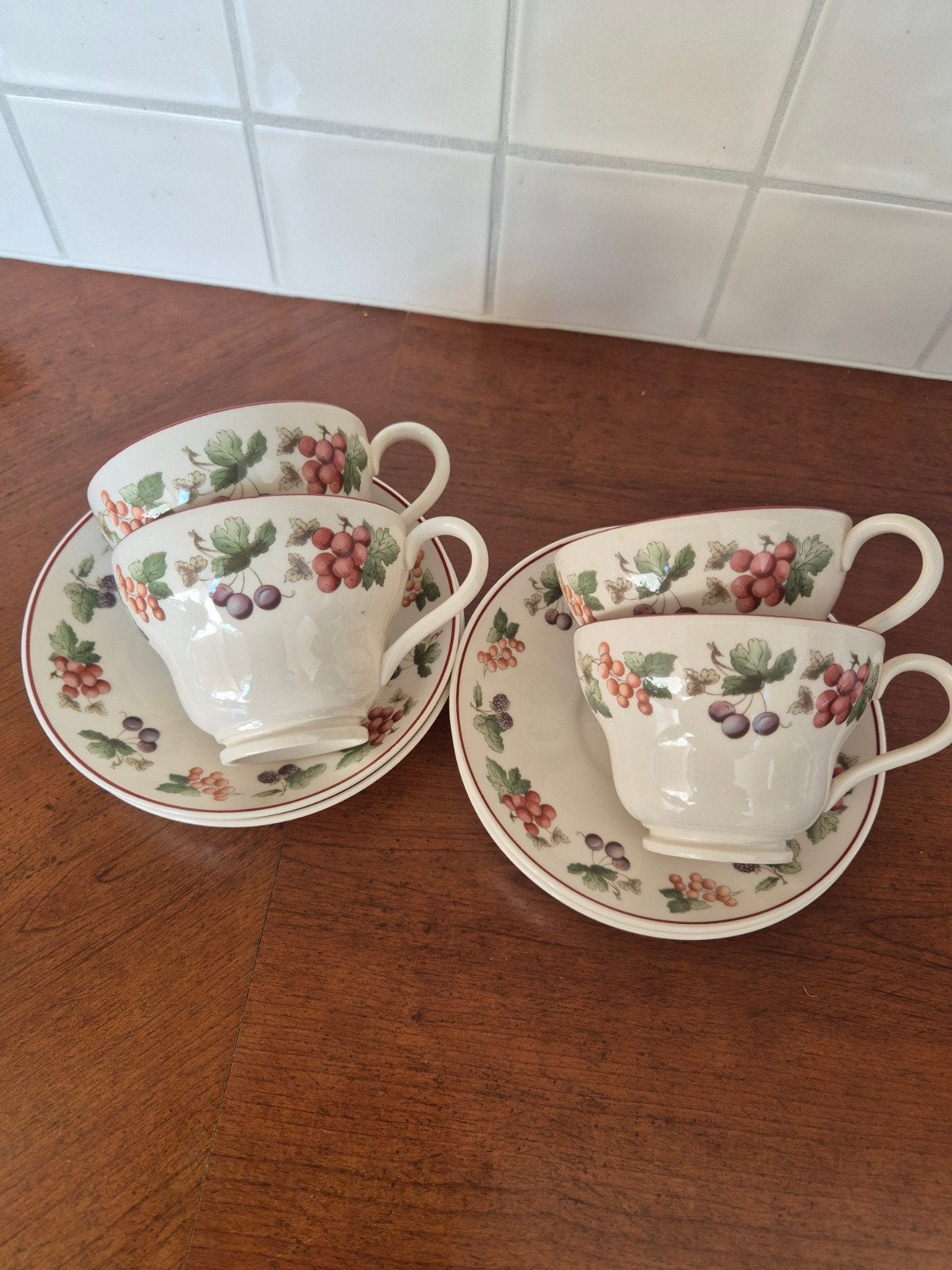 Wedgwood Queen's Ware Provence kop en schotel set, Ophalen