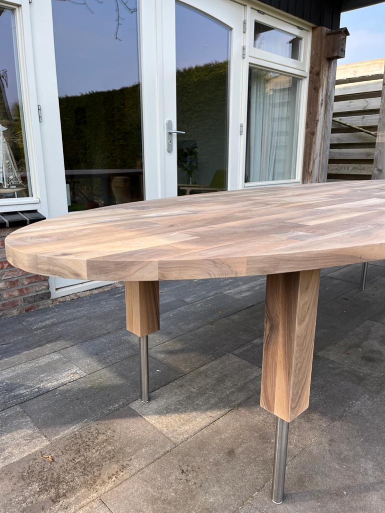 In nieuwe staat Jelle eettafel van Pilat & Pilat, Huis en Inrichting, 200 cm of meer, Zo goed als nieuw, 75 cm of meer, Rechthoekig