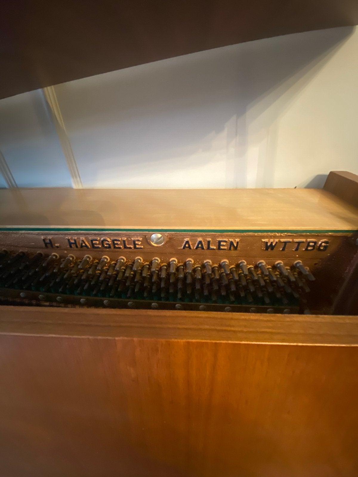 H. Haegele Aalen Piano - Bruin, Gebruikt, Ophalen of Verzenden, Gebruikt, Bruin, Piano
