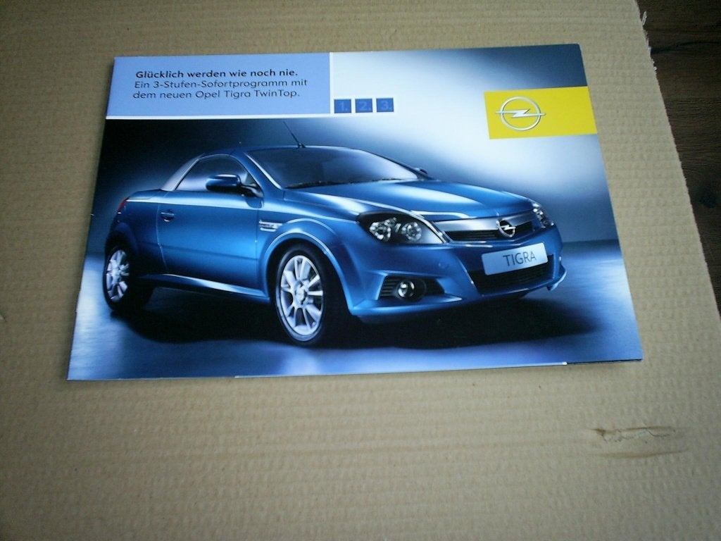 Opel Tigra Twin Top 2004 / 2005 8 pag. Duits, Boeken, Verzenden, Zo goed als nieuw, Opel