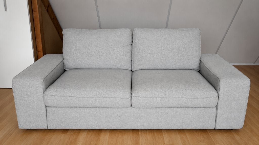 IKEA KIVIK 2-zits bank – lichtgrijs – nette staat, Ophalen, Gebruikt, Minder dan 75 cm, 150 tot 200 cm