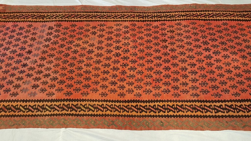 Perzisch tapijt Senneh kelim 280x140/kleed/wandkleed/Oosters, 100 tot 150 cm, Www.simatapijten.nl, 200 cm of meer, Ophalen of Verzenden