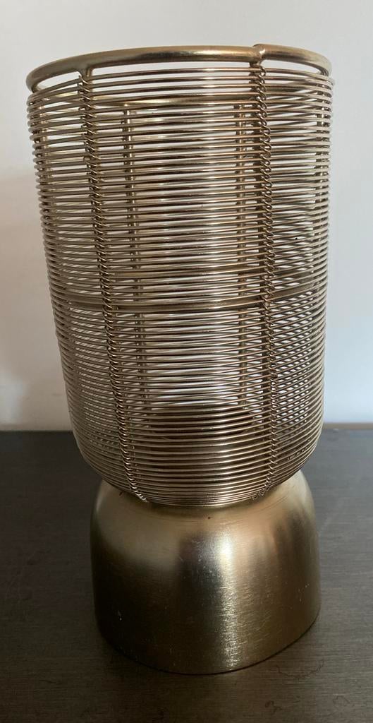 Gouden windlicht light & living sfeervolle decoratie, Ophalen, Gebruikt, Overige kleuren, Metaal