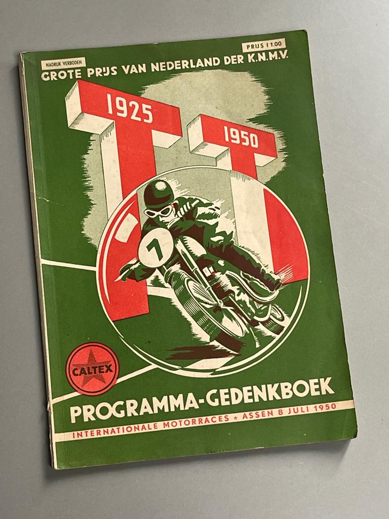 Programma Gedenkboek TT Assen 8 juli 1950 , Boeken, Ophalen of Verzenden, Zo goed als nieuw, Algemeen