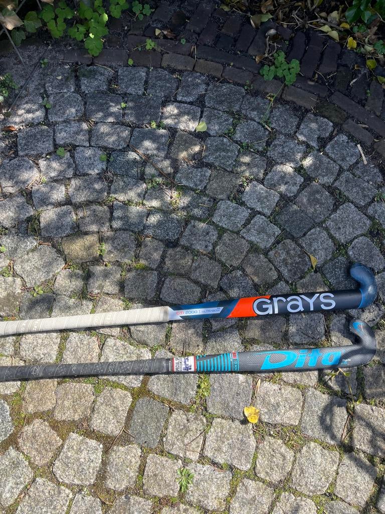 2 zaalhockey sticks (Grays en Dita), Sport en Fitness, Hockey, Ophalen of Verzenden, Gebruikt, Stick