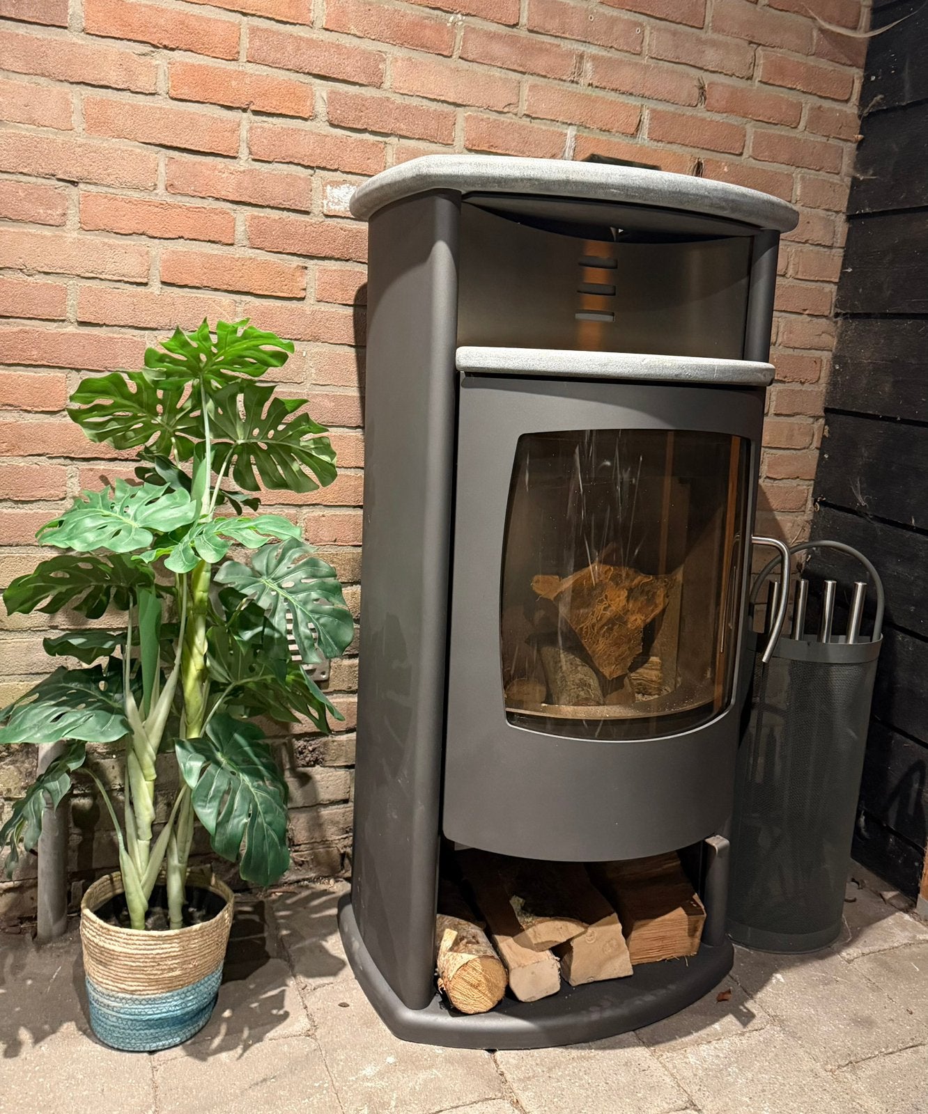 Fantastische ATTIKA🔥Bora speksteen🔥houtkachel Luxe &ZGAN, Ophalen, Houtkachel, Zo goed als nieuw, Vrijstaand