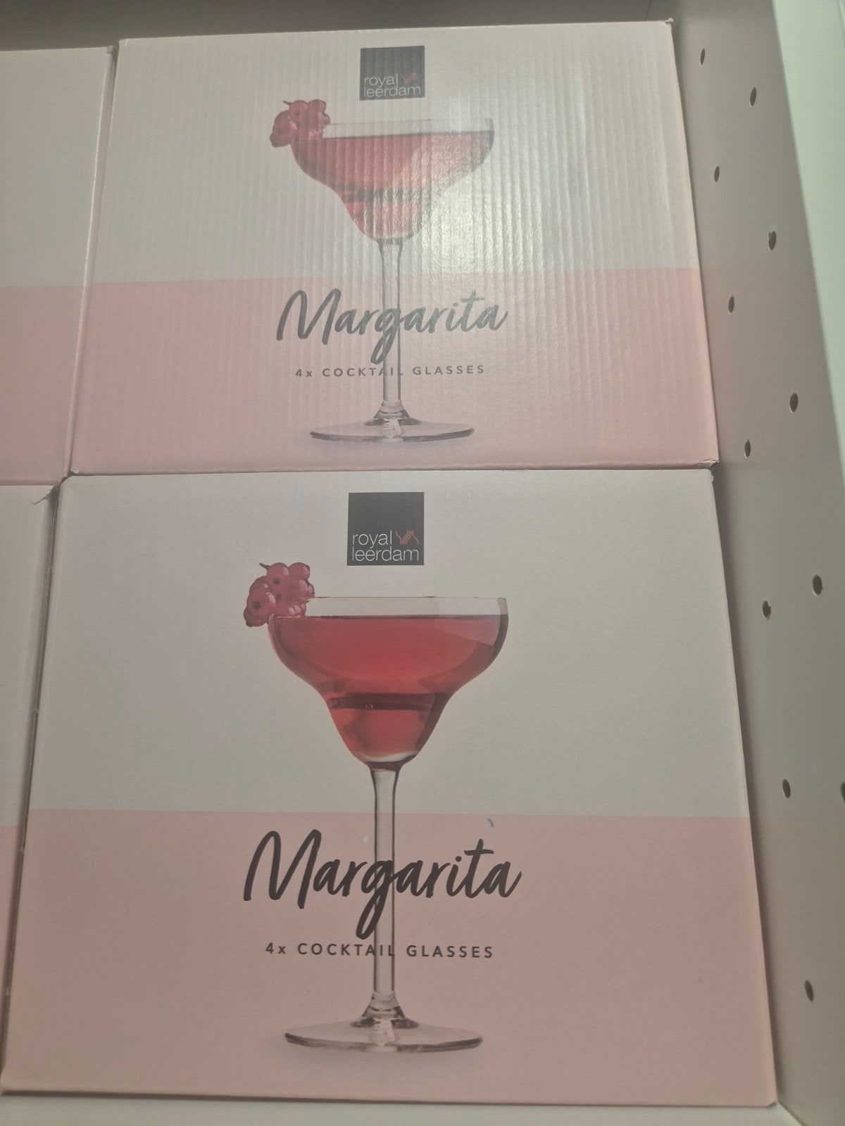 Royal Leerdam Margarita Cocktailglazen - 4 stuks, Nieuw, Ophalen of Verzenden, Overige merken, Glas