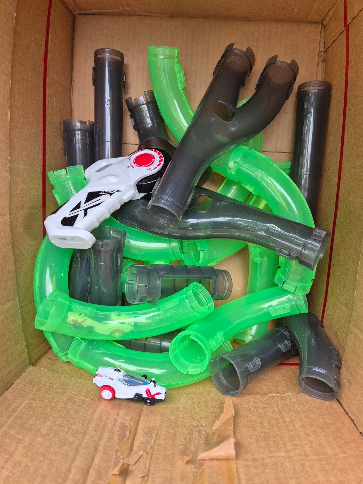 Exost Loop racebaan met auto en afstandsbediening, Ophalen of Verzenden, Gebruikt, Afstandsbediening