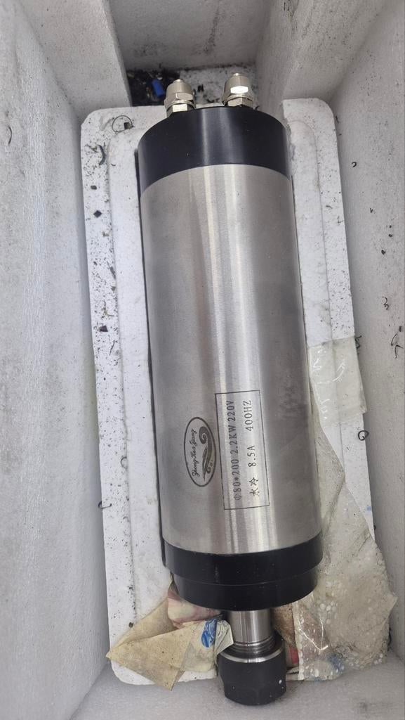 2.2kW Watergekoelde Spindel met VFD en ER20 Collets, Ophalen of Verzenden, Nieuw
