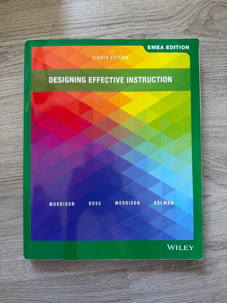 Designing effective instruction, Boeken, Ophalen of Verzenden, Morrison, Beta, WO