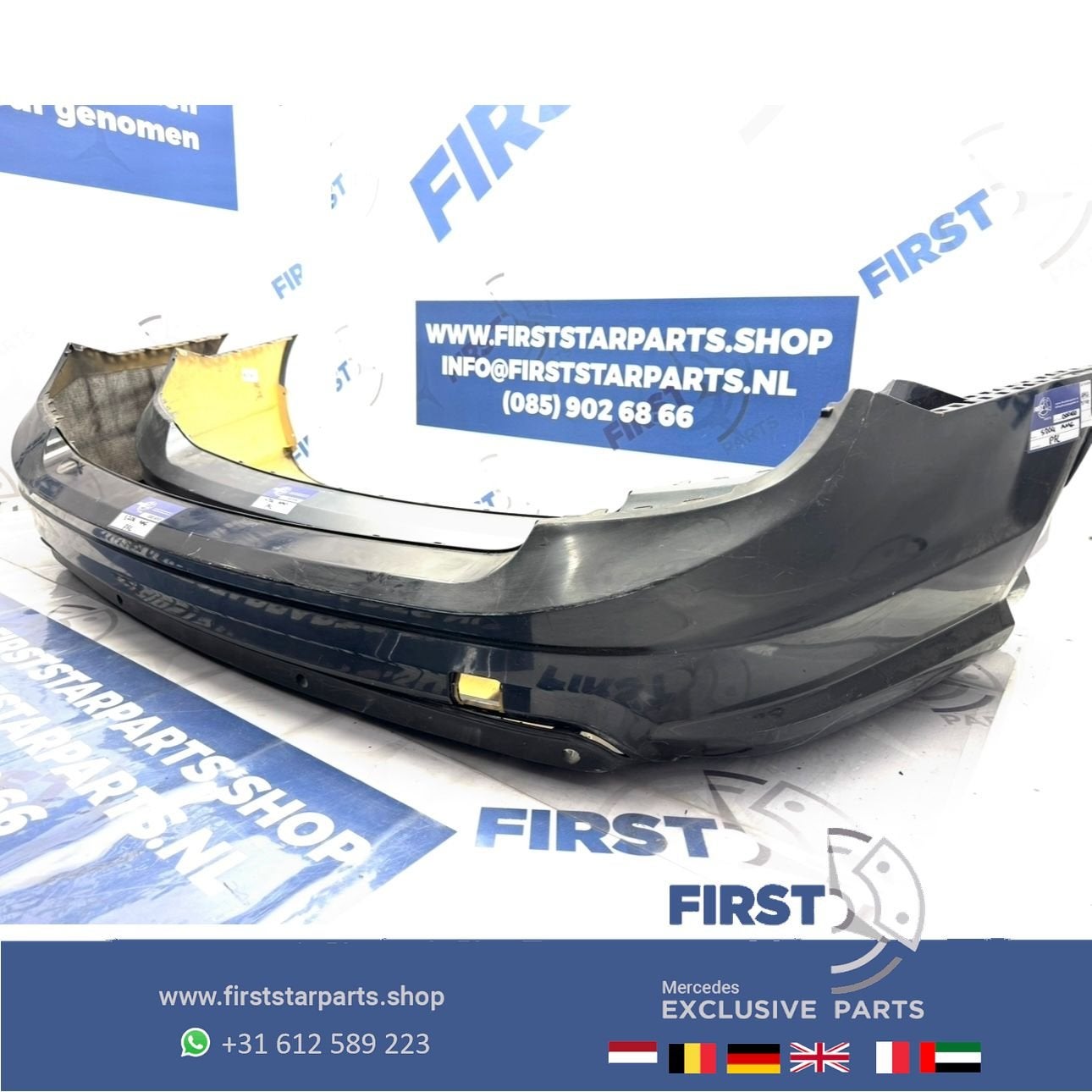 S204 W204 AMG ACHTERBUMPER + DIFFUSER Mercedes C Klasse W204, -, Ophalen of Verzenden, Achter, Bumper