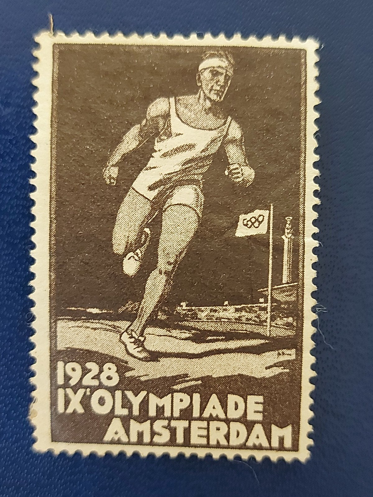 Sluitzegel IXe Olympiade Amsterdam 1928 Olympische Spelen, Verzenden, Gebruikt, Overige typen