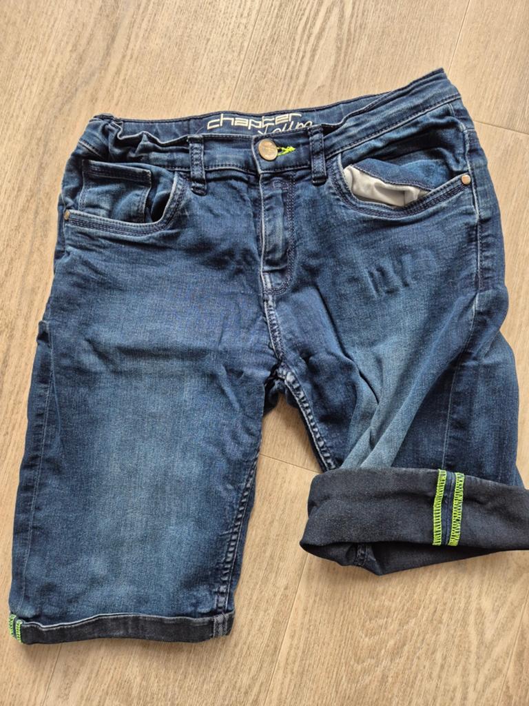 Chapter Young spijkerbroek short maat 164, Kinderen en Baby's, Broek, Chapter Young, Ophalen of Verzenden, Zo goed als nieuw