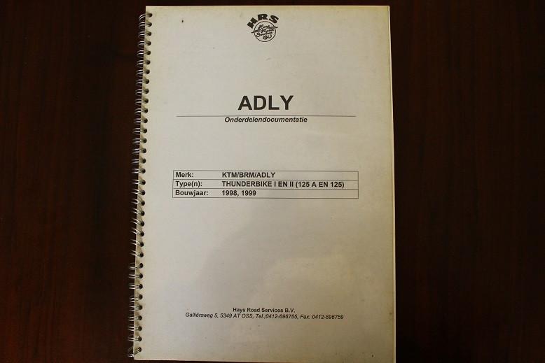 ADLY 125cc Thunderbike 1998/99 scooter onderdelen boek KTM, Motoren, Ophalen of Verzenden, Overige merken