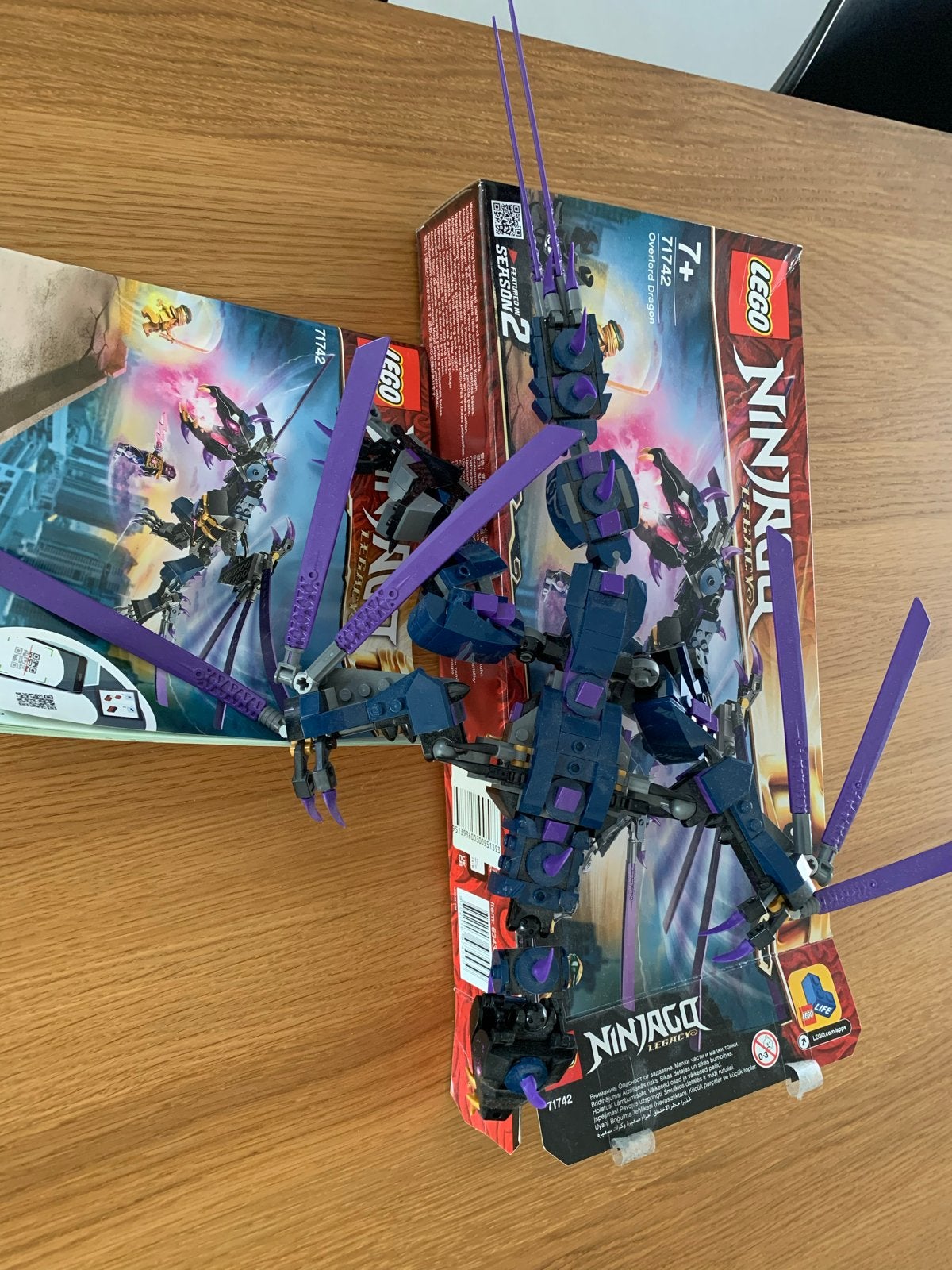 Lego Ninjago 71742 Overlord Draak met doos en boekje, Kinderen en Baby's, Speelgoed | Duplo en Lego, Ophalen, Lego, Zo goed als nieuw