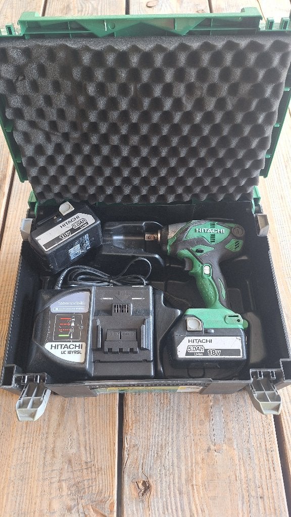 Hitachi Hikoki W18DSDL Accu Slagmoersleutel slagmoermachine, ., Ophalen of Verzenden, Zo goed als nieuw, .